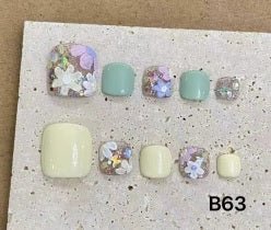 Luxury Handmade Art Adult Toe Nail YB63 - Sein Nails Wholesale
