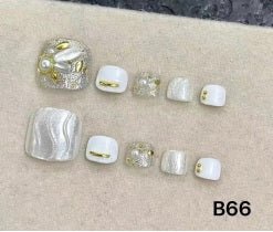 Luxury Handmade Art Adult Toe Nail YB66 - Sein Nails Wholesale