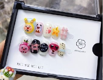 Luxury Handmade Art Children Finger Nail D11F80 - Sein Nails Wholesale