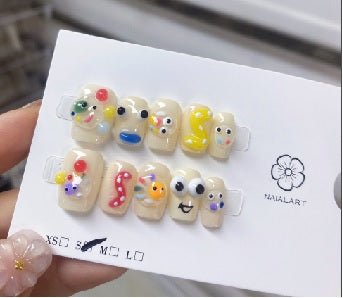 Luxury Handmade Art Children Finger Nail D12F5157 - Sein Nails Wholesale