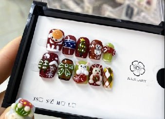 Luxury Handmade Art Children Finger Nail D16C7 - Sein Nails Wholesale