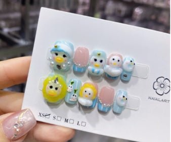 Luxury Handmade Art Children Finger Nail D3F37 - Sein Nails Wholesale