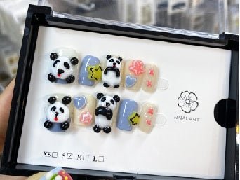 Luxury Handmade Art Children Finger Nail D44F73 - Sein Nails Wholesale