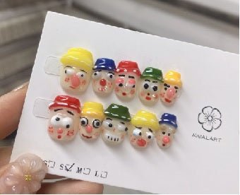 Luxury Handmade Art Children Finger Nail D4F38 - Sein Nails Wholesale