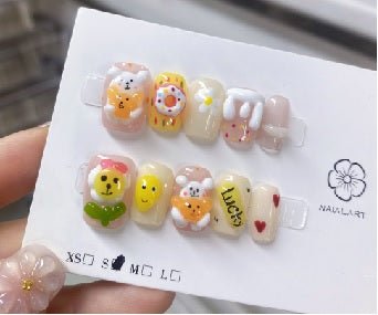 Luxury Handmade Art Children Finger Nail D6F39 - Sein Nails Wholesale