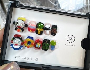 Luxury Handmade Art Children Finger Nail D9F50 - Sein Nails Wholesale